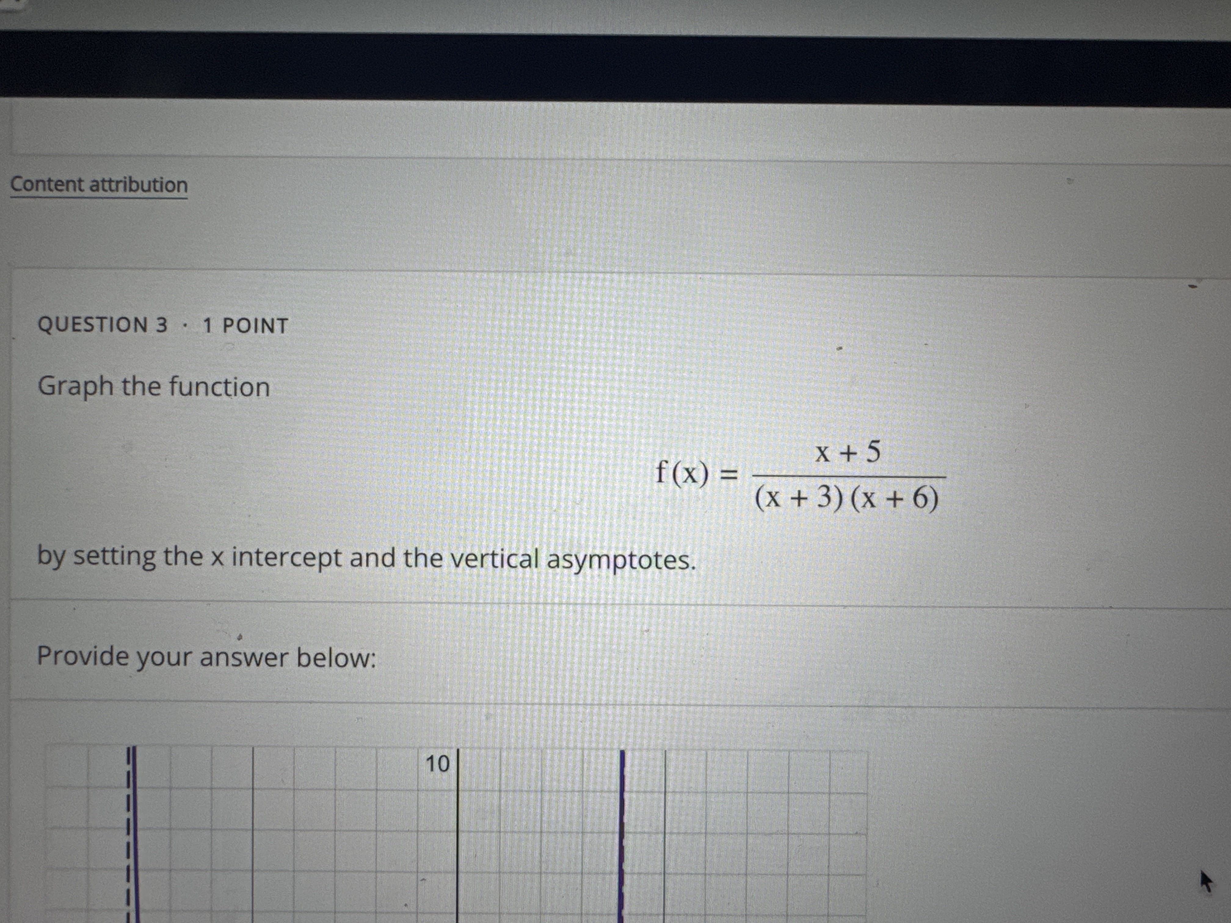 Solved QUESTION 3 * 1 ﻿POINTGraph the | Chegg.com