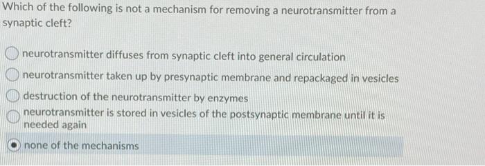 Solved Which of the following is not a mechanism for | Chegg.com