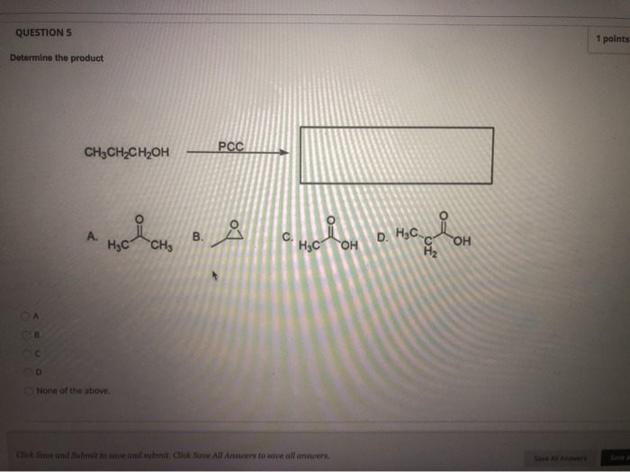 Solved QUESTION 5 1 points Determine the product | Chegg.com