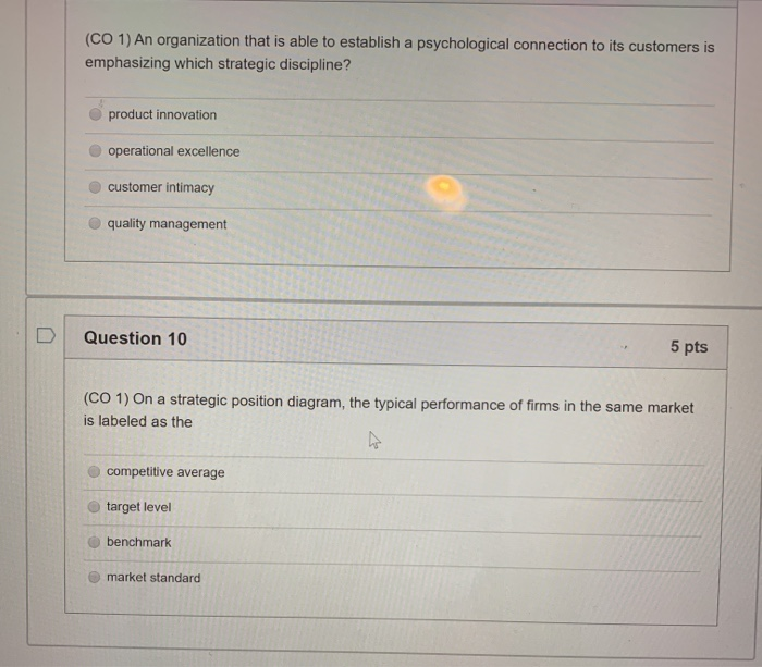 Solved (CO 1) An organization that is able to establish a | Chegg.com
