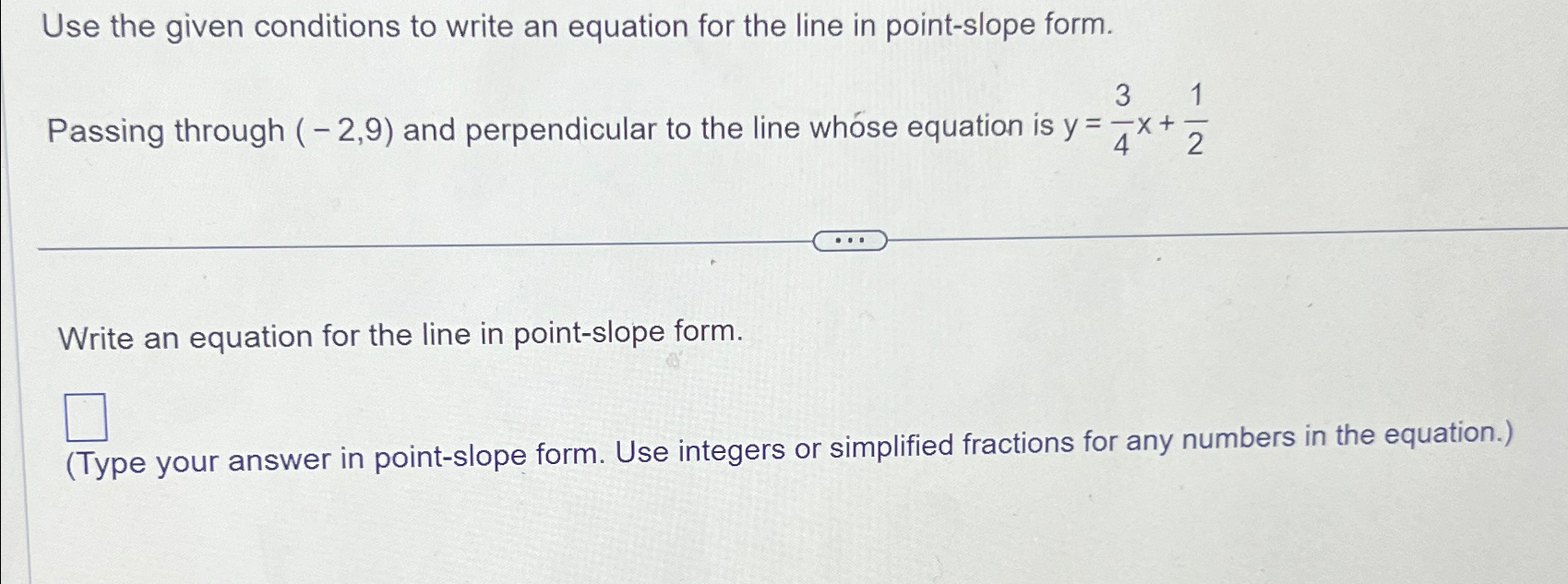 Solved Use the given conditions to write an equation for the | Chegg.com