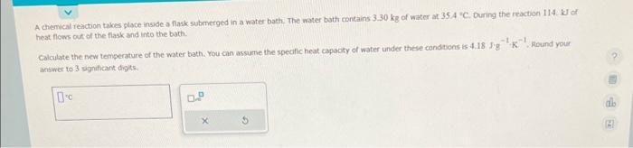 Solved A chemical reaction takes place inside a fask | Chegg.com