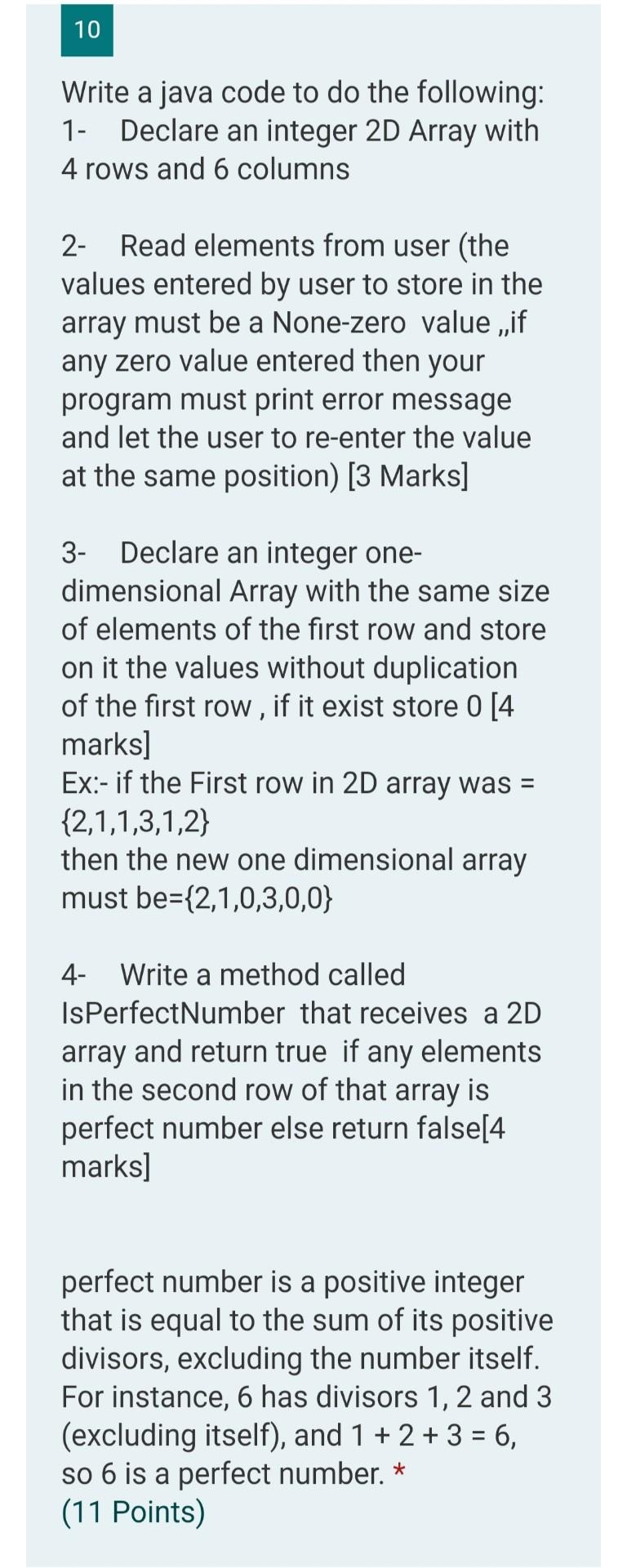 Solved 10 Write a java code to do the following: 1- Declare | Chegg.com