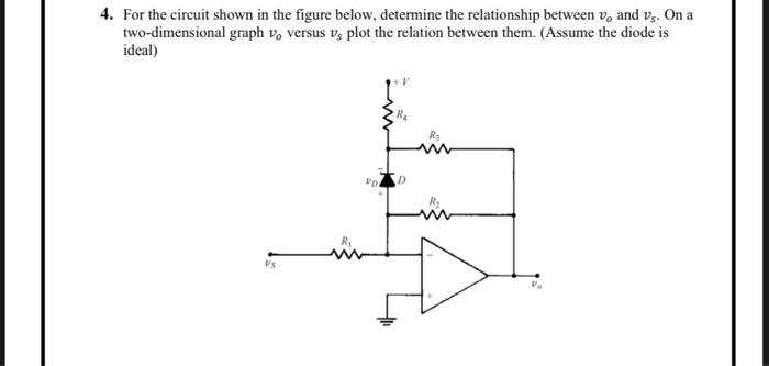 Solved 4. For the circuit shown in the figure below, | Chegg.com