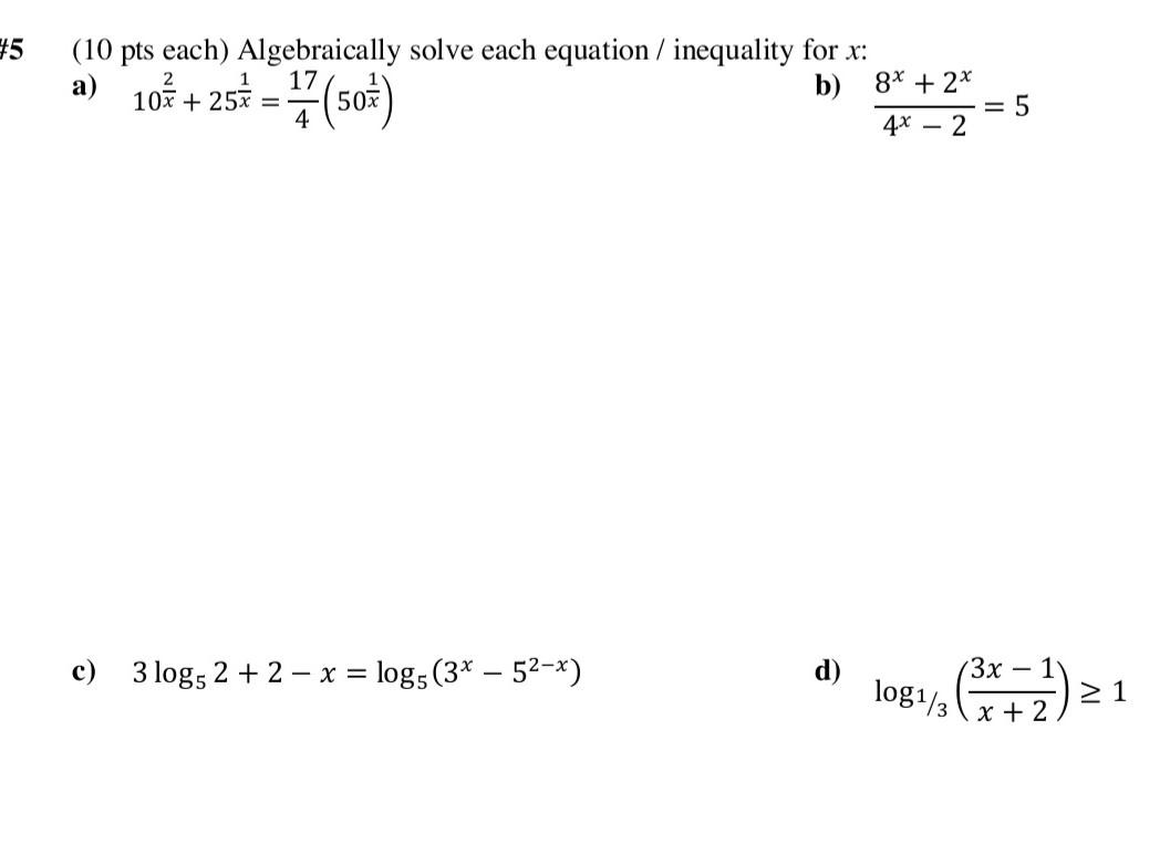 solved-10-pts-each-algebraically-solve-each-equation-chegg