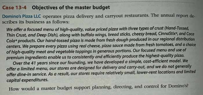 dominos pizza objectives