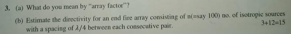 Solved 3. (a) What do you mean by 