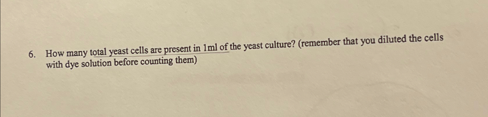 HOW MANY CELLS IN A YEAST SLURRY ANYONE USE THIS METHOD visual data 5