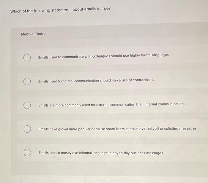 email chains are defined as emails multiple choice question