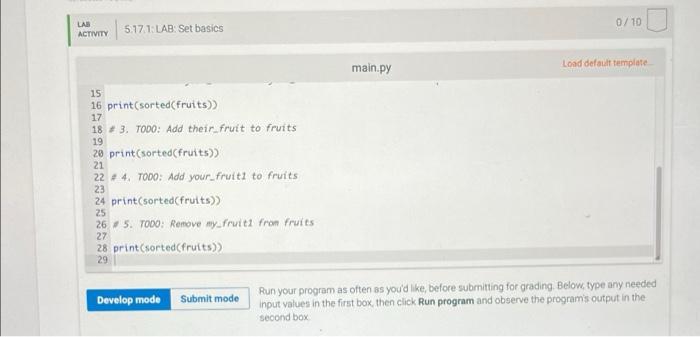 Solved Given the user inputs, complete a program that does | Chegg.com