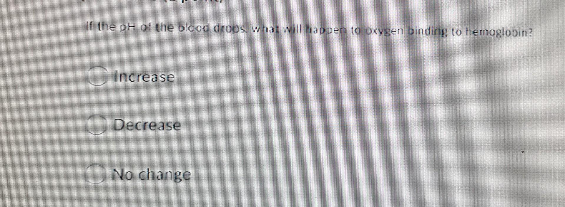 Solved If the ph of the blood drops what will happen to | Chegg.com