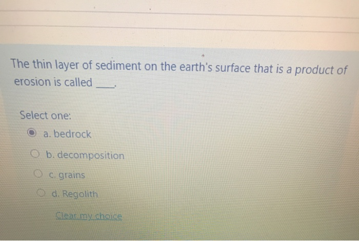 the thin layer of rock on earth's surface is the