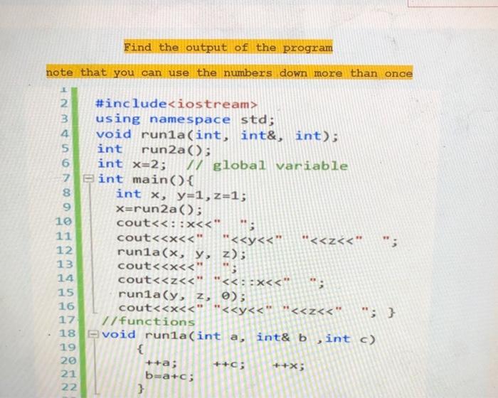 Solved Find 5 syntax errors from the given program. Write | Chegg.com