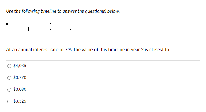 Solved Use the following timeline to answer the question(s) | Chegg.com