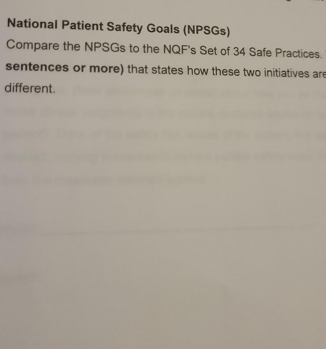 2009 National Patient Safety Goals., image size:1080x1155