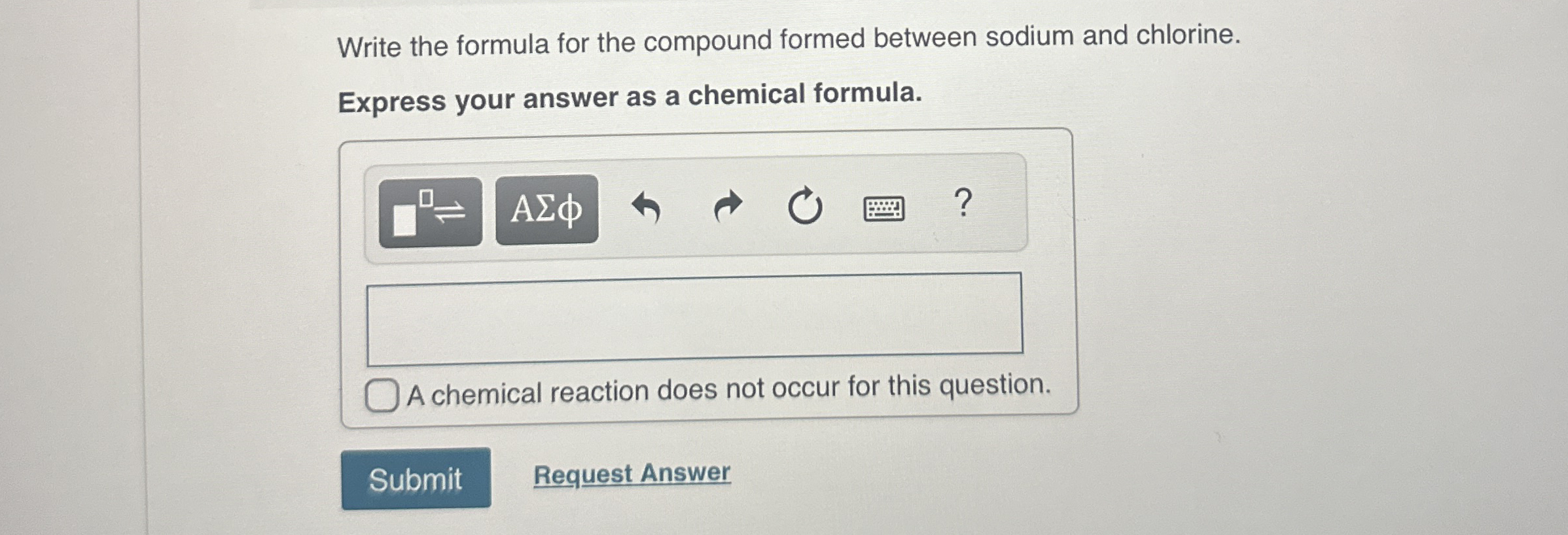 Solved Write the formula for the compound formed between