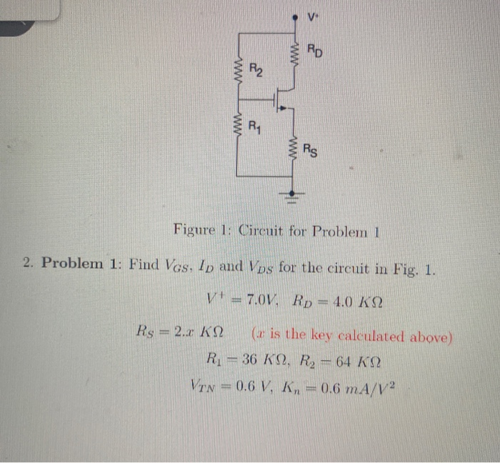Solved Figure 1: Circuit for Problem 1 2. Problem 1: Find | Chegg.com