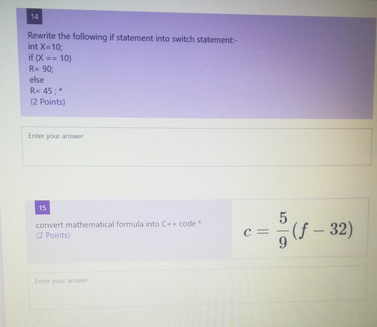 Solved 14 Rewrite the following if statement into switch | Chegg.com