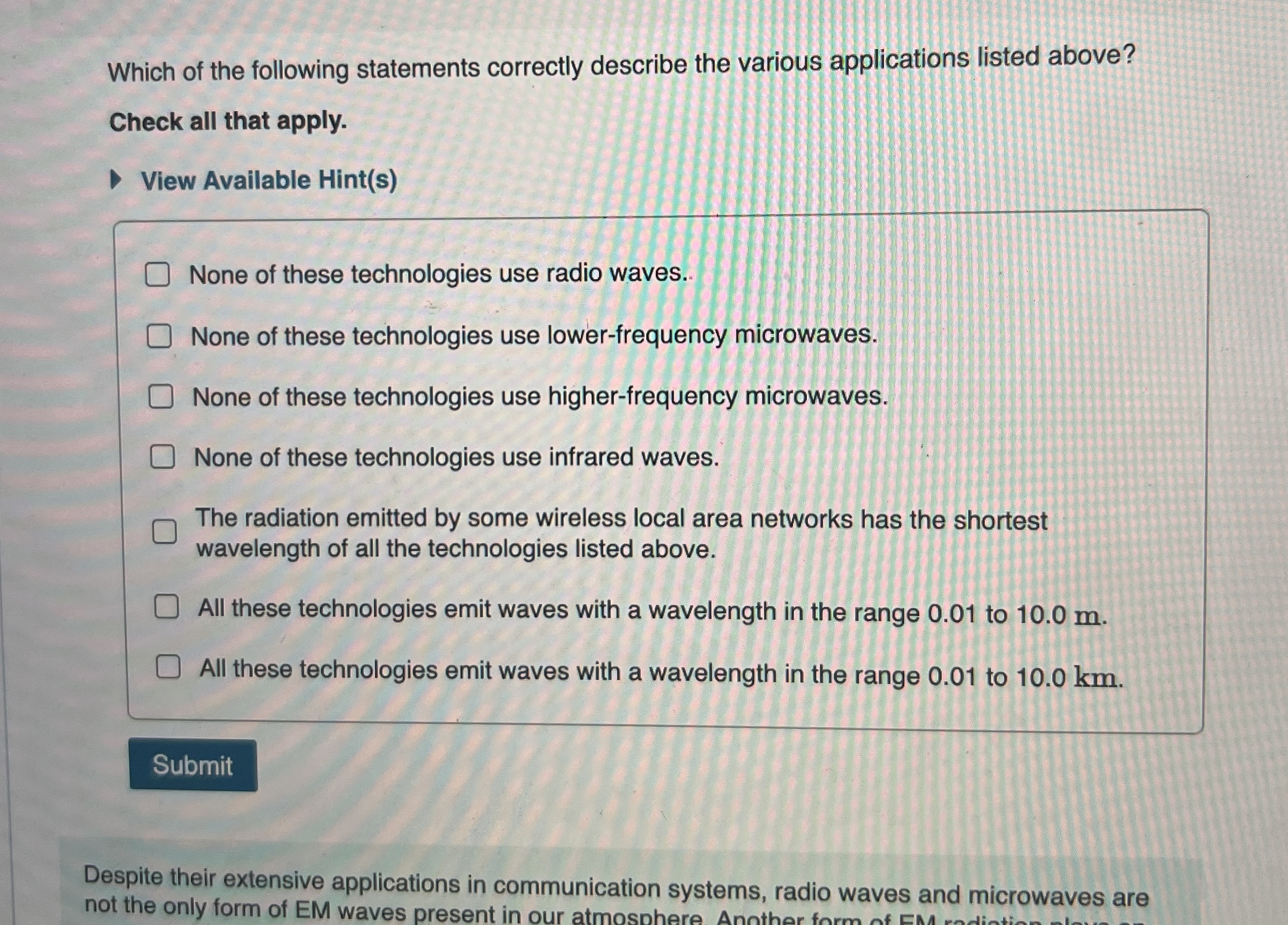 Solved Which of the following statements correctly describe | Chegg.com