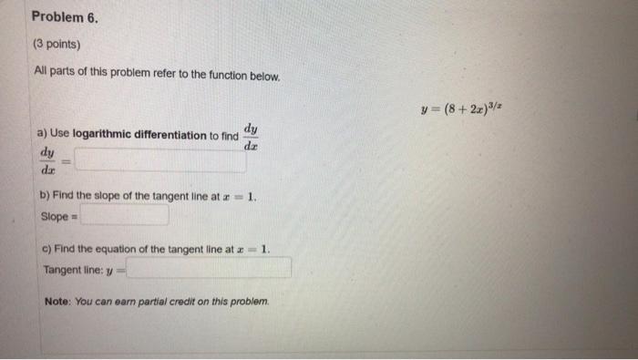 Solved Problem 6. (3 Points) All Parts Of This Problem Refer | Chegg.com