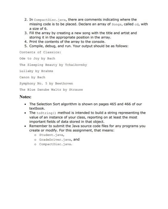 Solved Chapter 7 Lab Arrays Lab Objectives • Be able to | Chegg.com