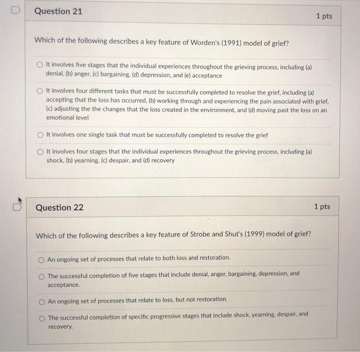 Solved Question 21 1 Pts Which Of The Following Describes A | Chegg.com