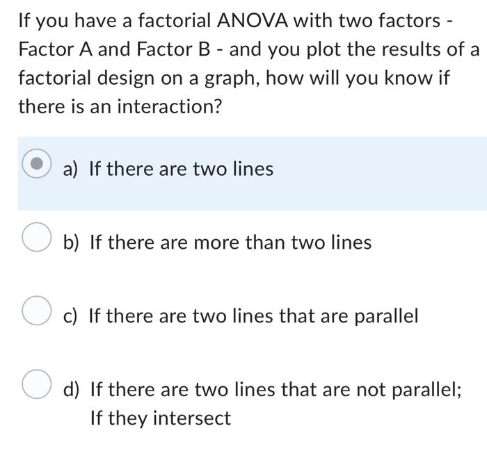 Solved Which of the following is an example of a Factorial | Chegg.com