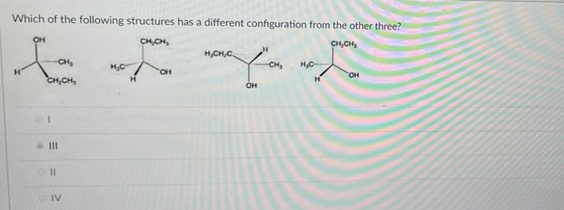 Solved Which of the following structures has a different | Chegg.com