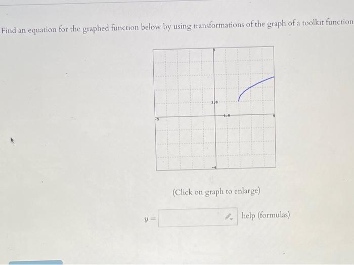 Solved Find an equation for the graphed function below by | Chegg.com