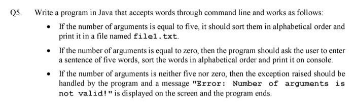 Solved Subject:- Programming in JavaNote:- Please solve | Chegg.com
