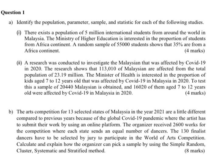 Therefore Malaysia The Higher Som Alirico A Sample Chegg Com