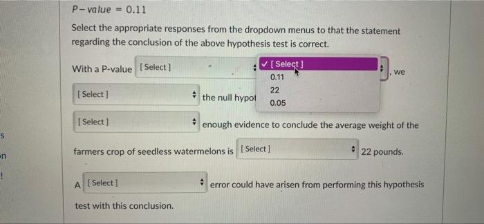 Solved D Question 3 6 pts A hypothesis test was conducted to | Chegg.com