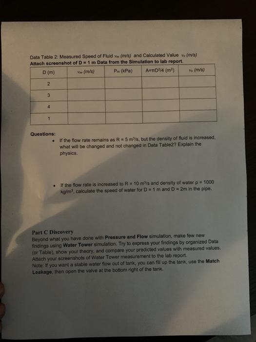 Solved II. Complete Data Table 2 with Flow Simulation: Basic | Chegg.com