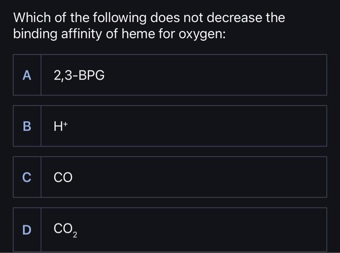 Solved Which of the following does not decrease the binding | Chegg.com