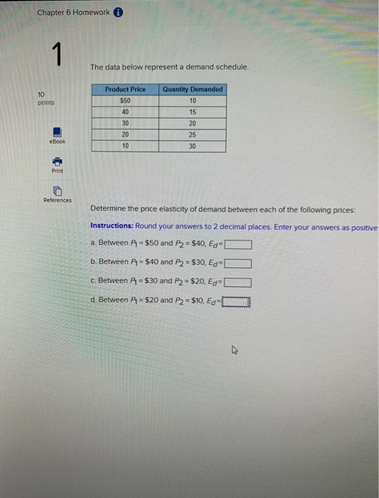 Solved Chapter 6 Homework 1 The data below represent a | Chegg.com
