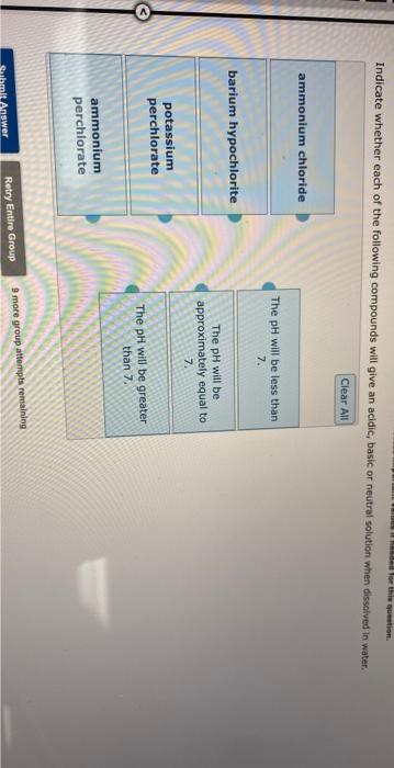 Solved Indicate whether each of the following compounds will | Chegg.com
