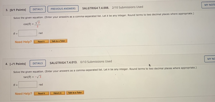 Solved MY NOTE 3. [0/1 Points] DETAILS PREVIOUS ANSWERS | Chegg.com