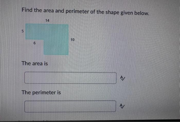 how to find the area of a shape when given the perimeter