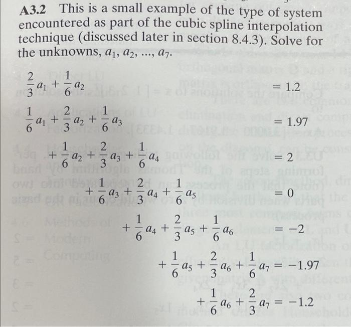 Solved A3.2 This is a small example of the type of system | Chegg.com