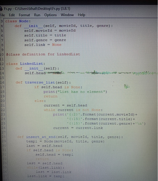 Solved in SIMPLE python 3 language. please comment every | Chegg.com