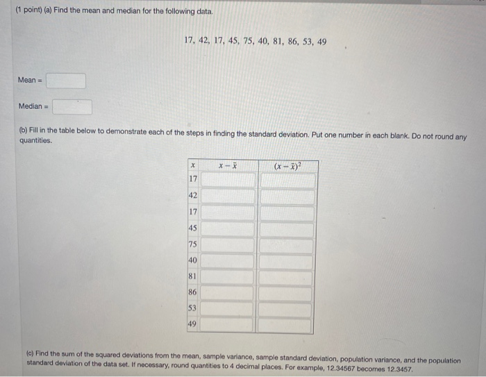 Solved this is all one question there are 3 parts plzz | Chegg.com