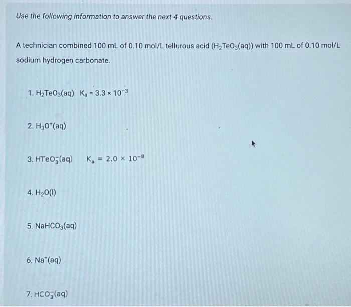 Solved Use the following information to answer the next 4 | Chegg.com