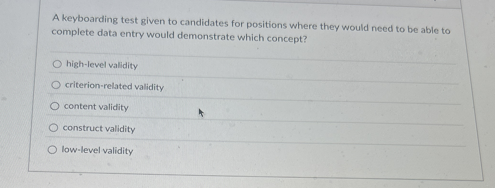Solved A keyboarding test given to candidates for positions | Chegg.com