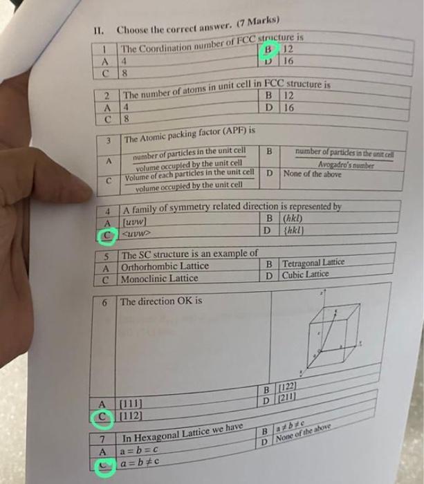 mark chapter 7 questions and answers