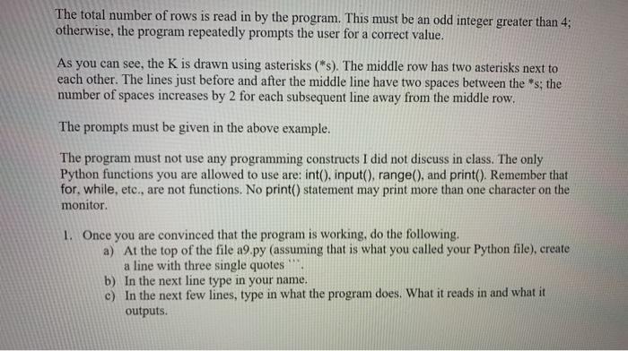 Solved Goal: To learn to write Python code using loops. | Chegg.com