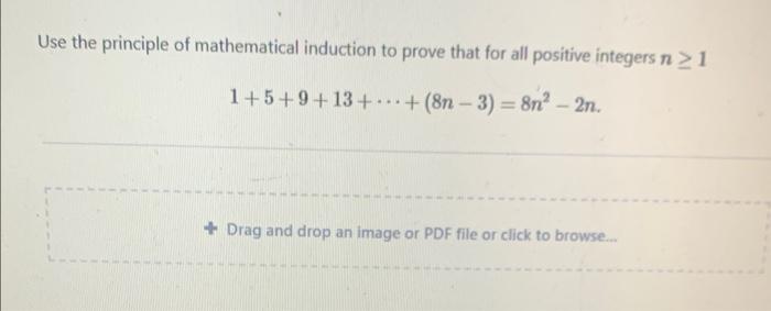 Solved Use The Principle Of Mathematical Induction To Prove | Chegg.com