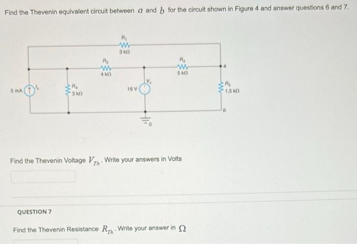 Solved Find the Thevenin equivalent circuit between a and b | Chegg.com