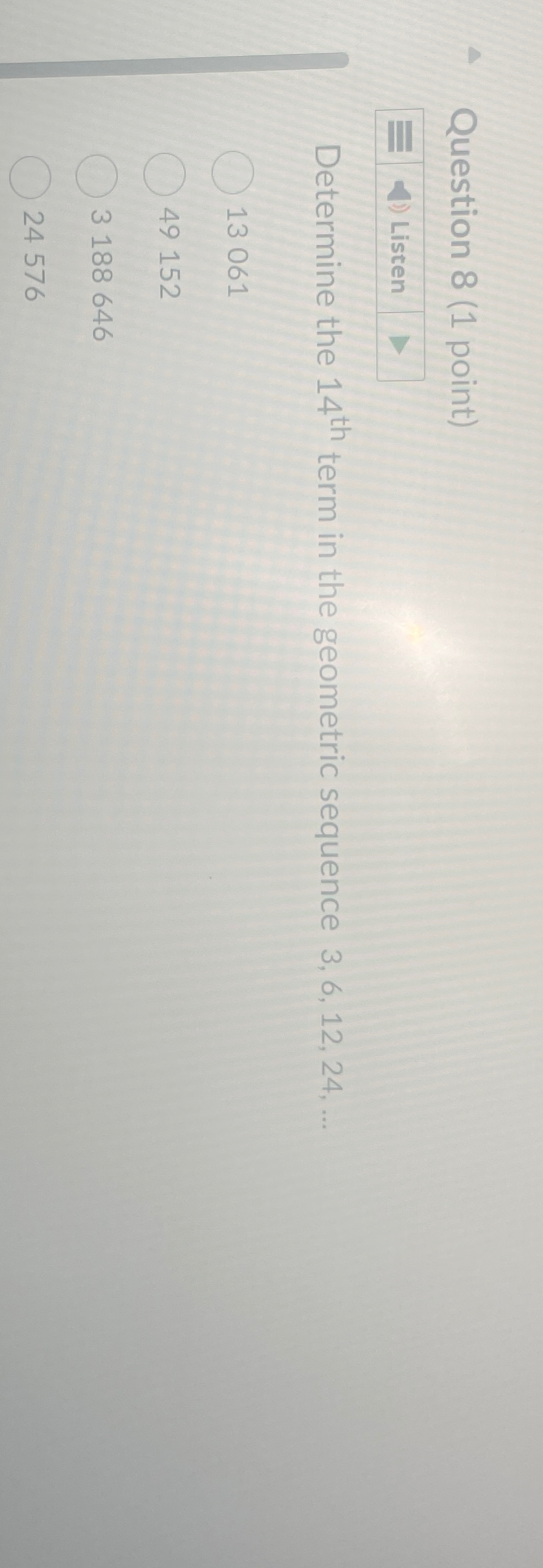 solved-question-8-1-point-listendetermine-the-14th-term-chegg