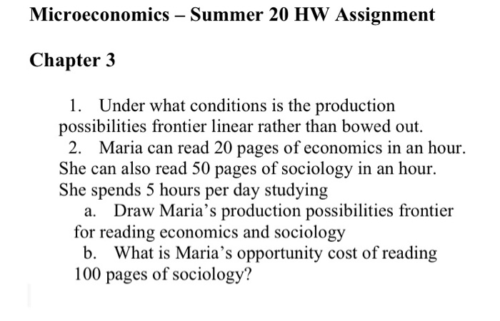 ap microeconomics summer assignment