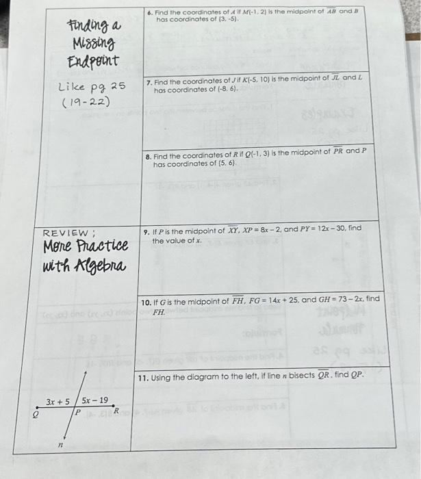 Solved 1. Find the distance between the two points on the | Chegg.com